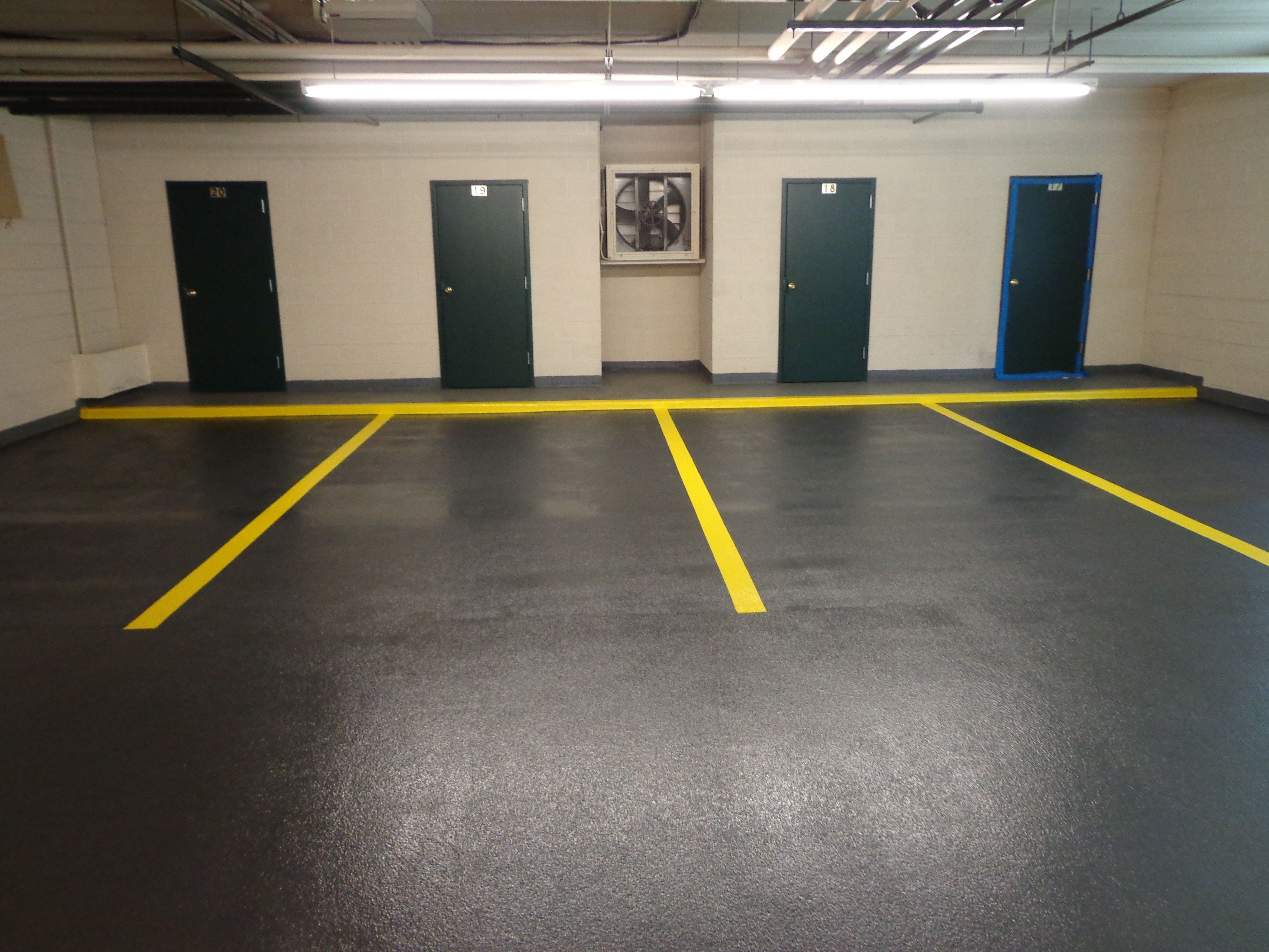 epoxy coating in parking garage
