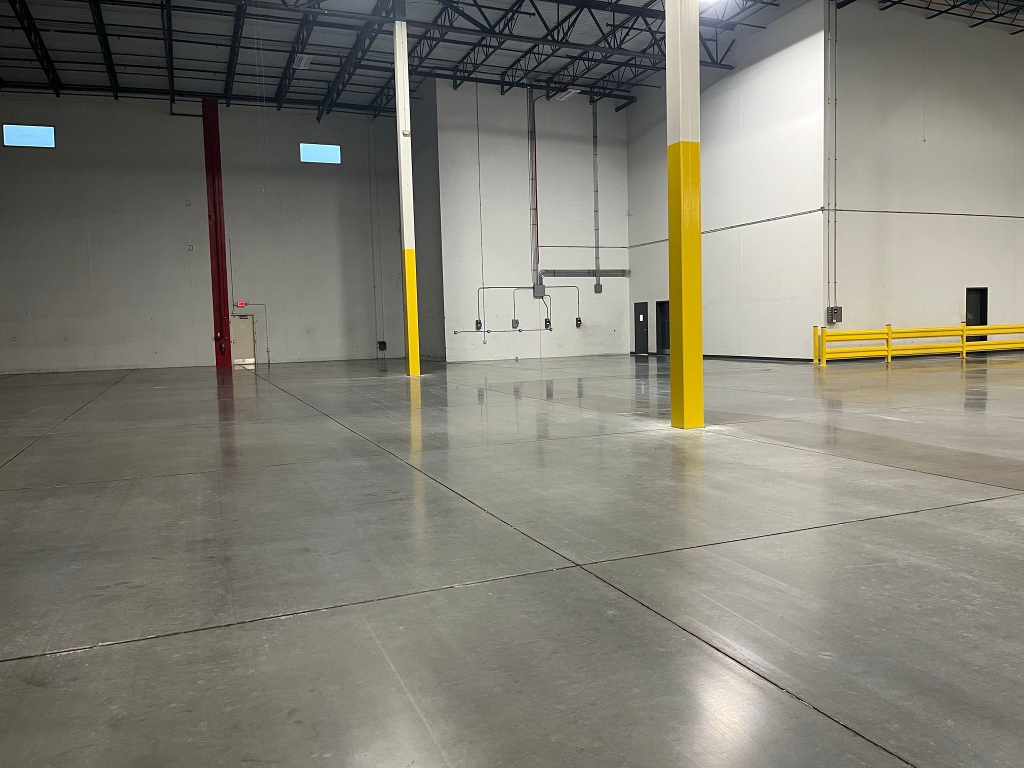 cleaning warehouse floors