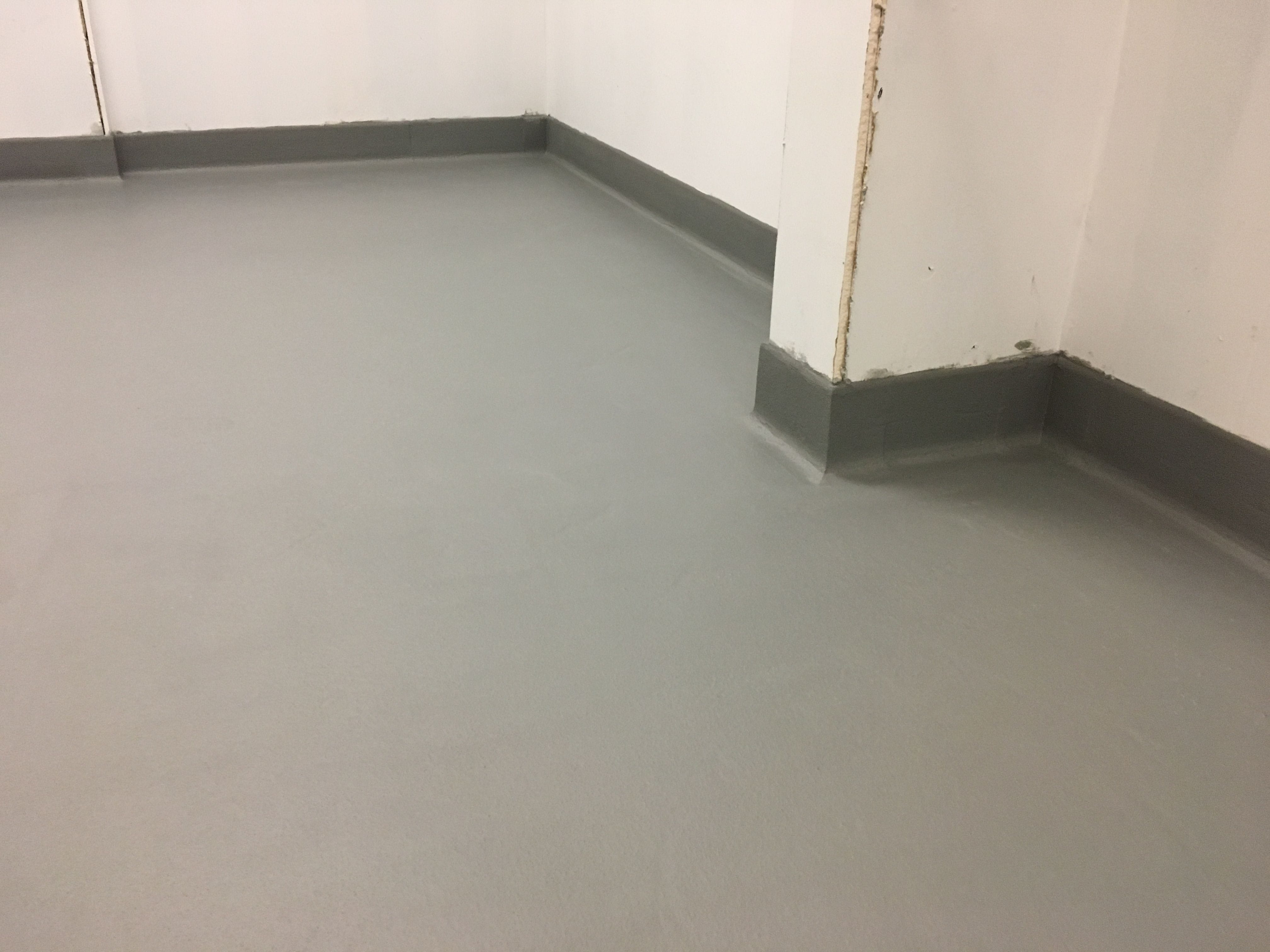 cove base coating in food facility